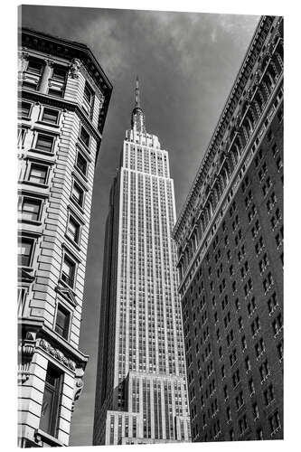 Acrylglas print Empire State Building - NYC (monochrome)