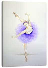 Leinwandbild Ballerina Violet