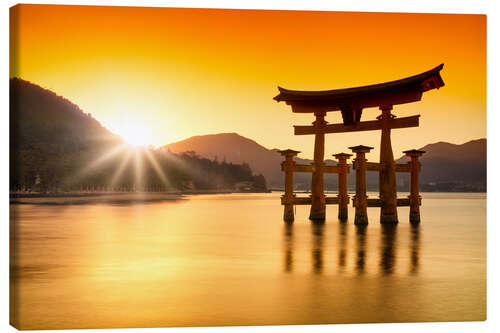 Tableau sur toile Miyajima in Japan I