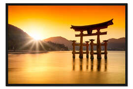 Gerahmter Kunstdruck Miyajima in Japan I