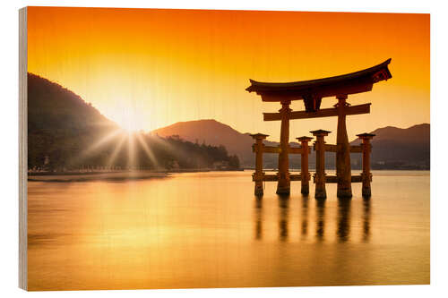 Hout print Miyajima in Japan I