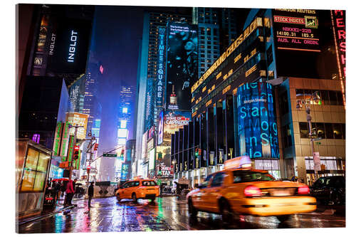 Acrylglasbild Broadway by night - New York City