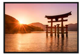 Gerahmter Kunstdruck Miyajima in Japan III