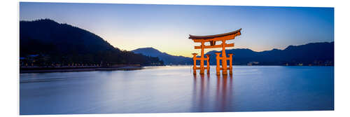 Print på skumplade Itsukushima Miyajima Japan