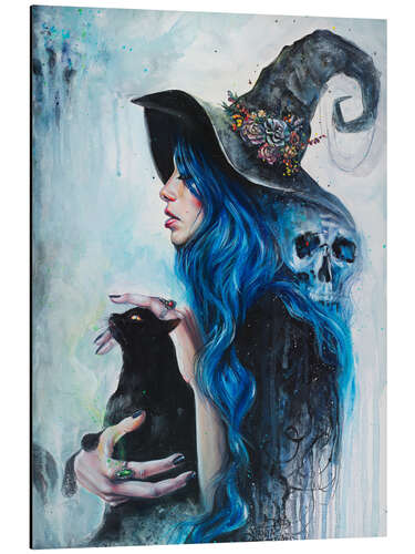 Aluminium print Blue Witch