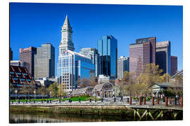 Aluminiumsbilde Boston Downtown - Columbus Waterfront Park