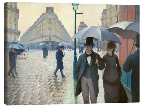 Canvas print Paris Street, Rainy Day