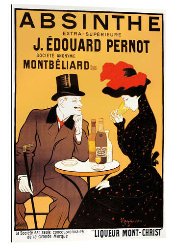 Tableau en plexi-alu Absinthe extra-supérieure J. Édouard Pernot