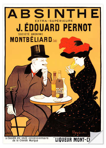 Selvklebende plakat Absinthe extra-supérieure J. Édouard Pernot