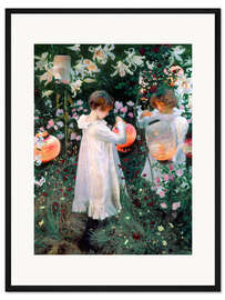 Framed art print Carnation, lily, rose - John Singer Sargent