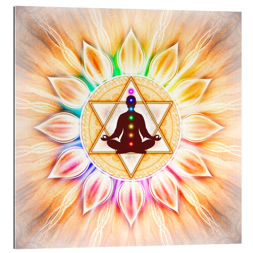 Galleritryk In Meditation With Chakras - Artwork II