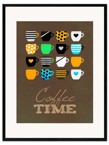 Innrammet kunsttrykk Coffee Time