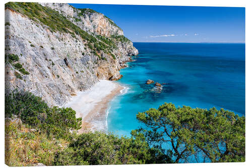 Canvas print Ocean and Coastal mountains (Portugal)