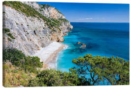 Canvas print Ocean and Coastal mountains (Portugal)