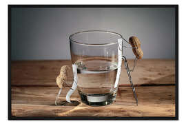 Gerahmter Kunstdruck Simple Things - Halb Voll