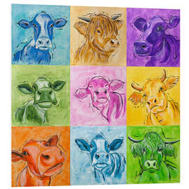 Foam board print Big cows parade