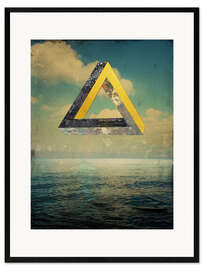 Ingelijste kunstdruk Penrose triangle