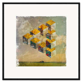Framed art print Optical illusion