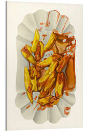 Magnettafel Pommes mit Ketchup