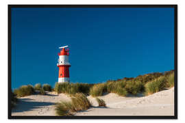 Gerahmter Kunstdruck Borkum Leuchtturm