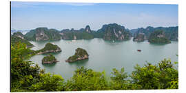 Quadro em alumínio Panorama Halong Bay - Vietnam