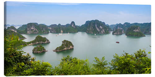 Canvas print Panorama Halong Bay - Vietnam