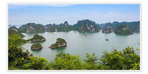 Poster Panorama Halong Bay - Vietnam