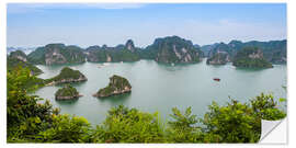 Vinilo para la pared Panorama Halong Bay - Vietnam