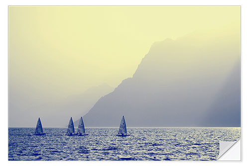 Sticker mural Regatta || boats || Italy || Lago di Garda