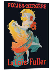 Foam board print La Loie Fuller