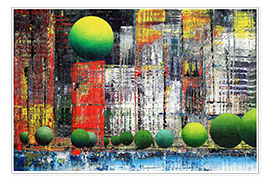 Plakat  New York Manhattan Central Park, abstract - Gerhard Kraus