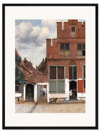 Gerahmter Kunstdruck Straße in Delft