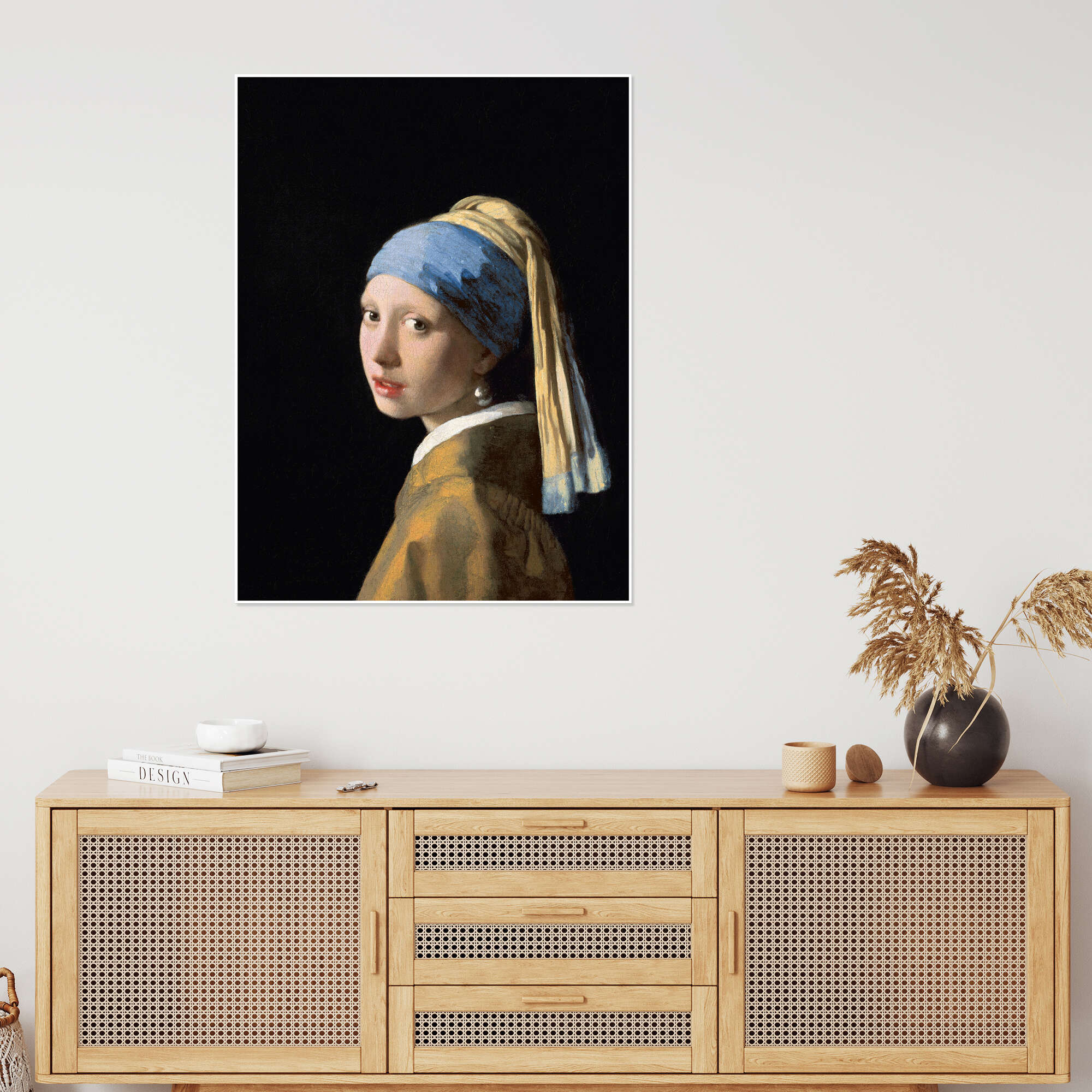 Wandbild „Das Mädchen Vermeer mit von Jan Perlenohrgehänge“ dem