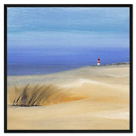 Gerahmter Kunstdruck Schöner Nordsee-Strand