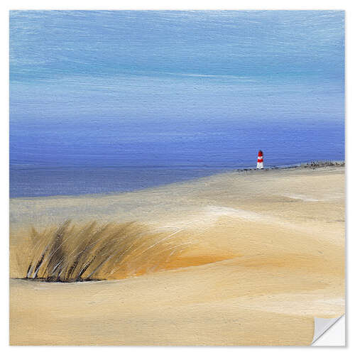 Vinilo para la pared Beautiful beach at the North Sea