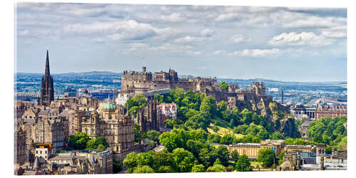 Akrylbilde Edinburgh Castle, Scotland