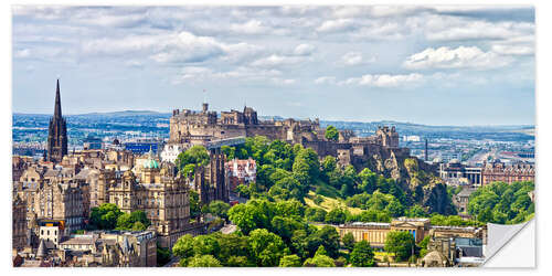 Selvklebende plakat Edinburgh Castle, Scotland