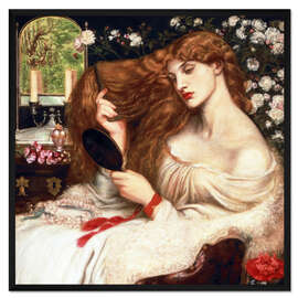 Gerahmter Kunstdruck Lady Lilith - Dante Charles Gabriel Rossetti
