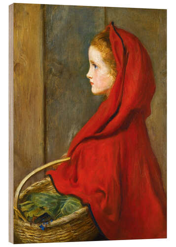 Tableau en bois Petit Chaperon rouge