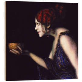 Holzbild Tilla Durieux als Kirke - Franz von Stuck