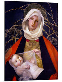 Magnettafel Madonna mit Kind