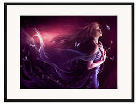 Gerahmter Kunstdruck Durch den Wind