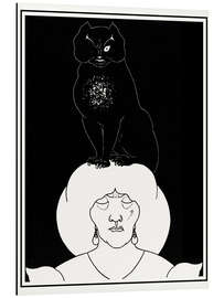 Aluminium print The black cat 