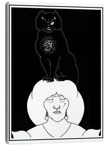 Canvas print The black cat 