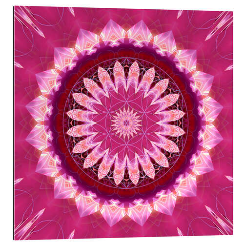 Gallery print Mandala pinkblossom with flower of life