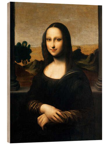 Wood print Isleworth Mona Lisa