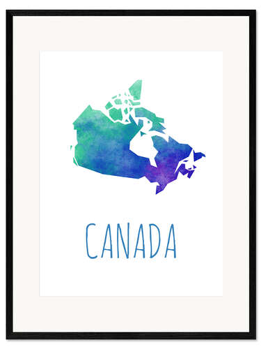 Impresión de arte enmarcada Canada