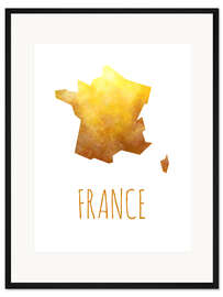Gerahmter Kunstdruck France