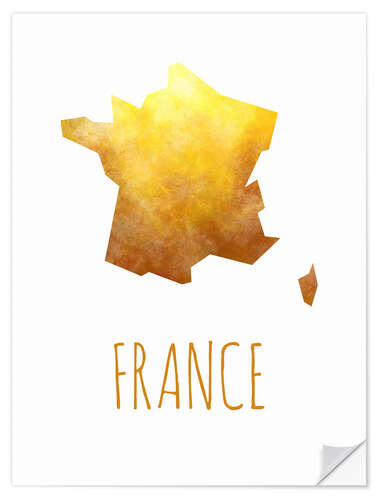 Selvklebende plakat France