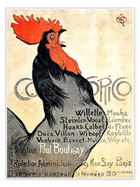 Poster  Cocorico - Théophile-Alexandre Steinlen